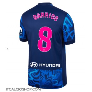 Atletico Madrid Pablo Barrios #8 Terza Maglia 2024-25 Manica Corta